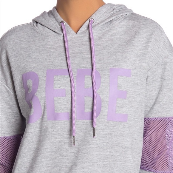 Bebe logo mesh panel hoodie - Picture 5 of 7